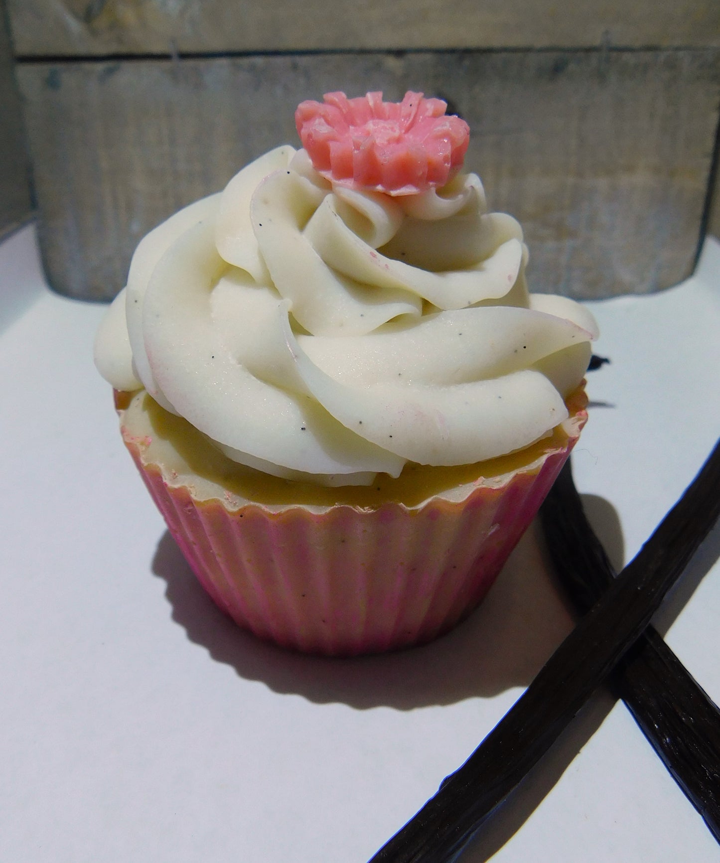 Vanilla and Geranium Cupcake Soap
