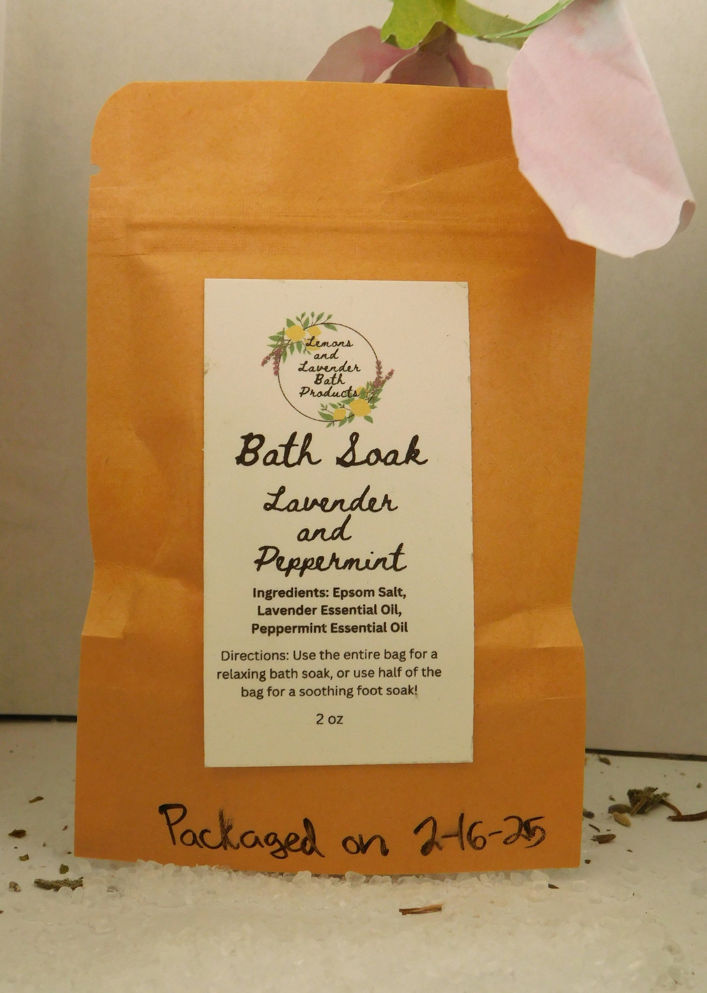 Lavender and Peppermint Bath Soak/ Foot Soak